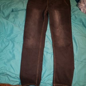 ZZ stripe Jean pull on jeggings 2xl